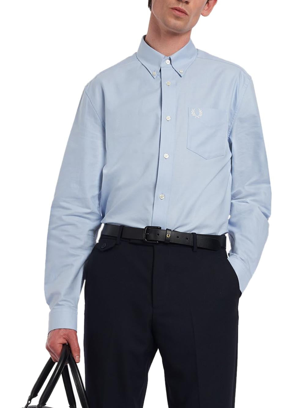 Fred Perry Camicia Uomo Celeste