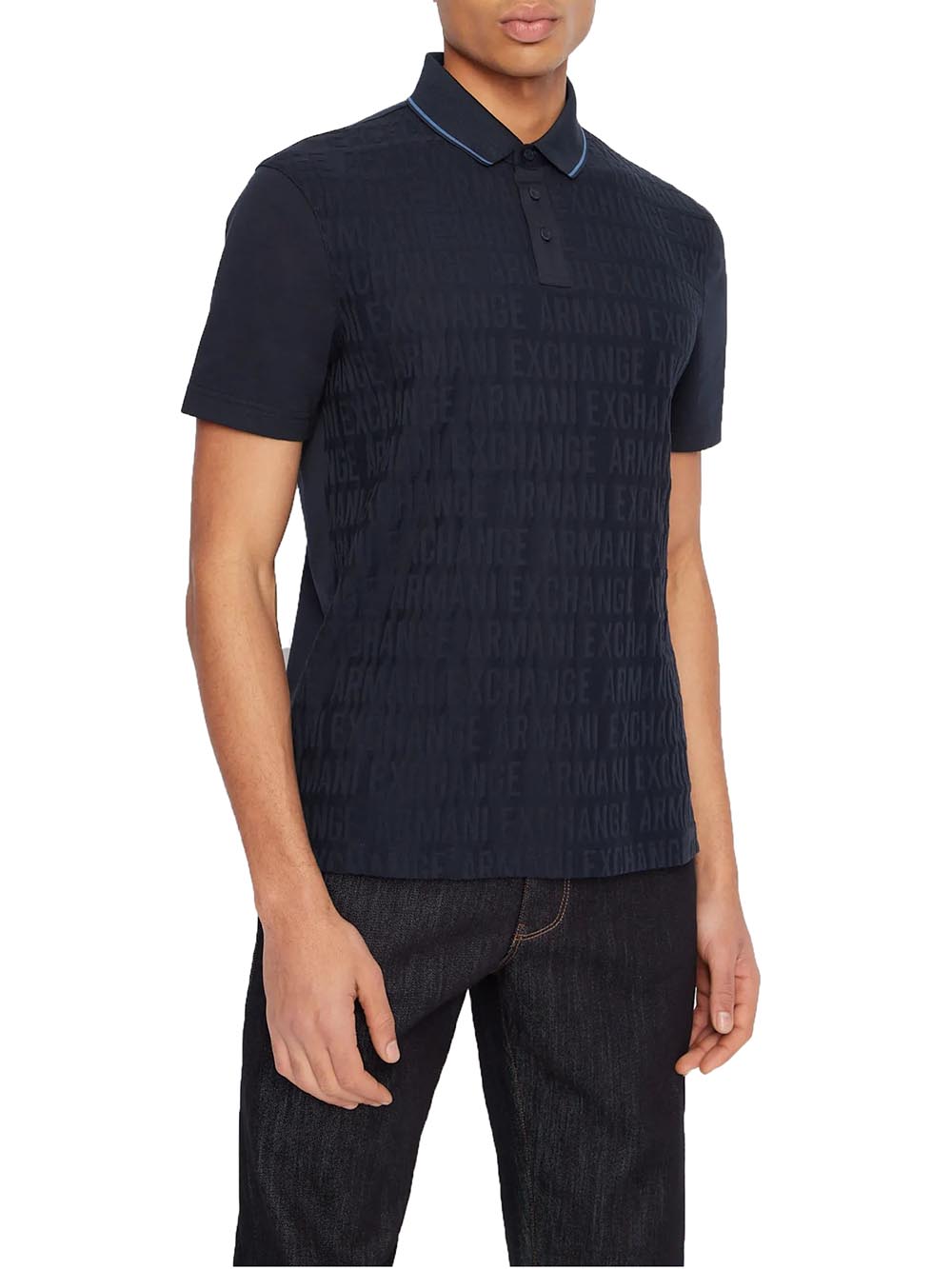 Armani Exchange Polo Uomo Blu