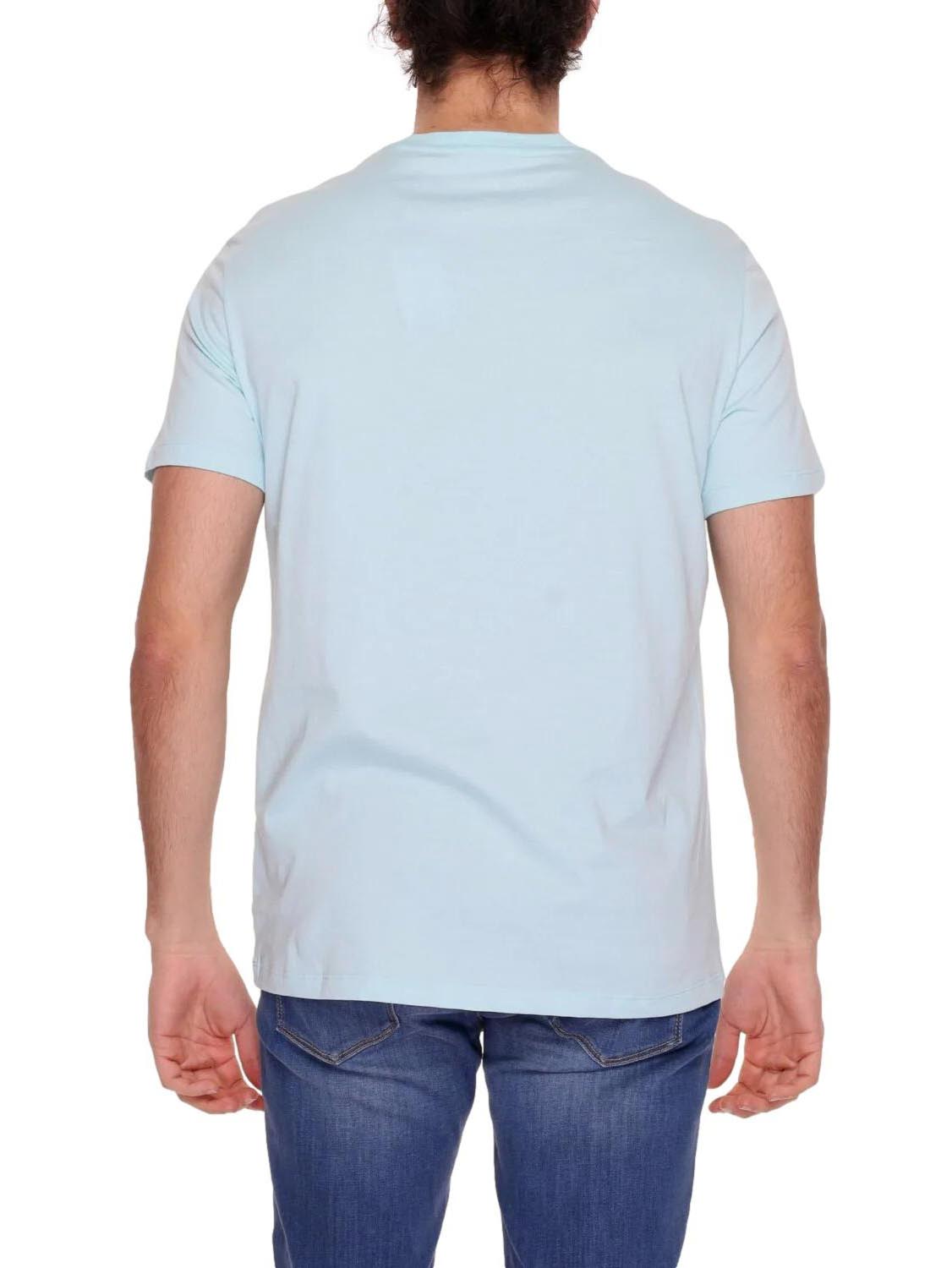 Armani Exchange T-shirt Uomo 8nzt91 Z8h4z Celeste