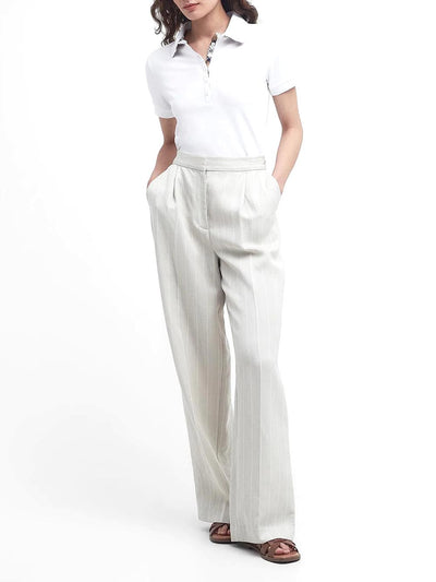 Barbour Polo Donna Bianco