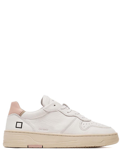 D.A.T.E. Sneakers Donna Court Mono W381 Bianco rosa