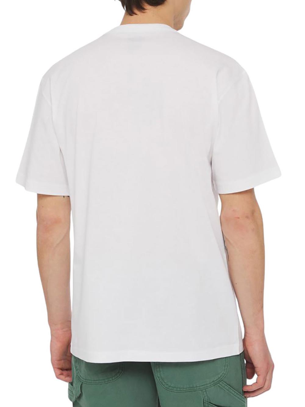 Dickies T-shirt Uomo Aitkin Chest Dk0a4y8o Bianco