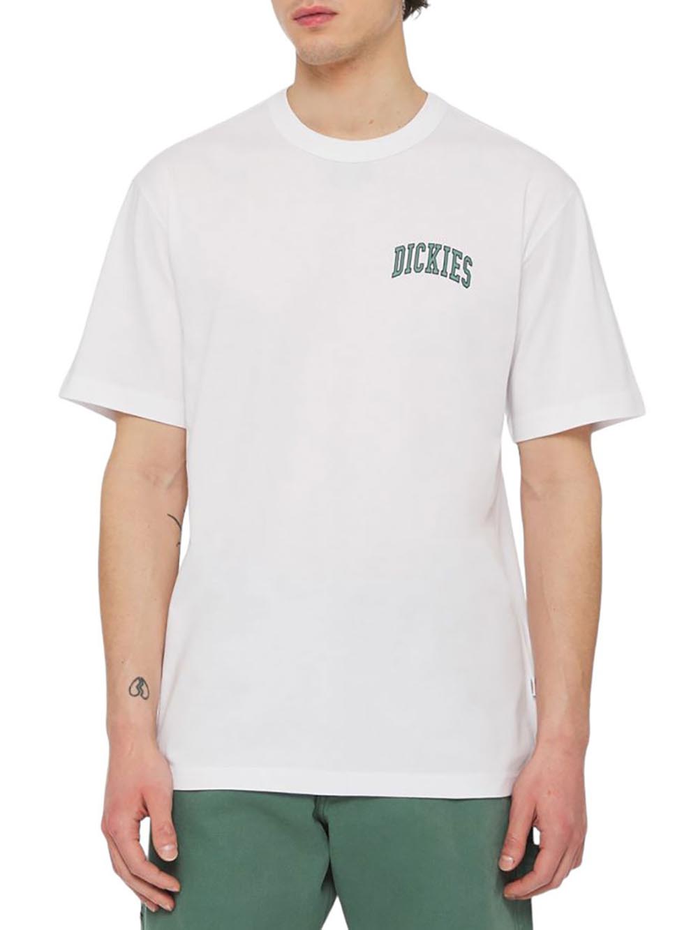Dickies T-shirt Uomo Aitkin Chest Dk0a4y8o Bianco