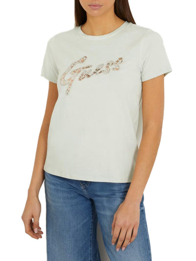 Guess T-shirt Donna Verde menta