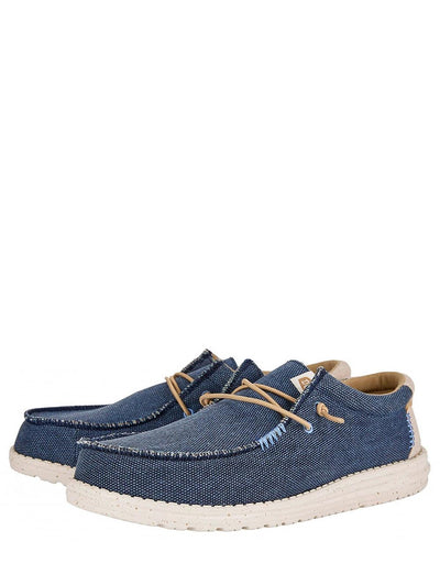 Hey Dude Mocassino Uomo Wally Coastline Jute Blu