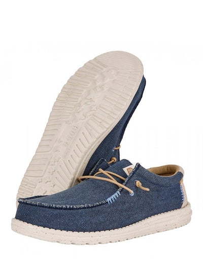 Hey Dude Mocassino Uomo Wally Coastline Jute Blu