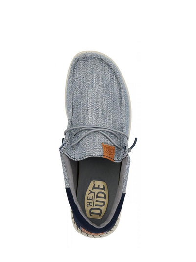 Hey Dude Mocassino Uomo Wally Funk Nylon Craft Celeste/blu