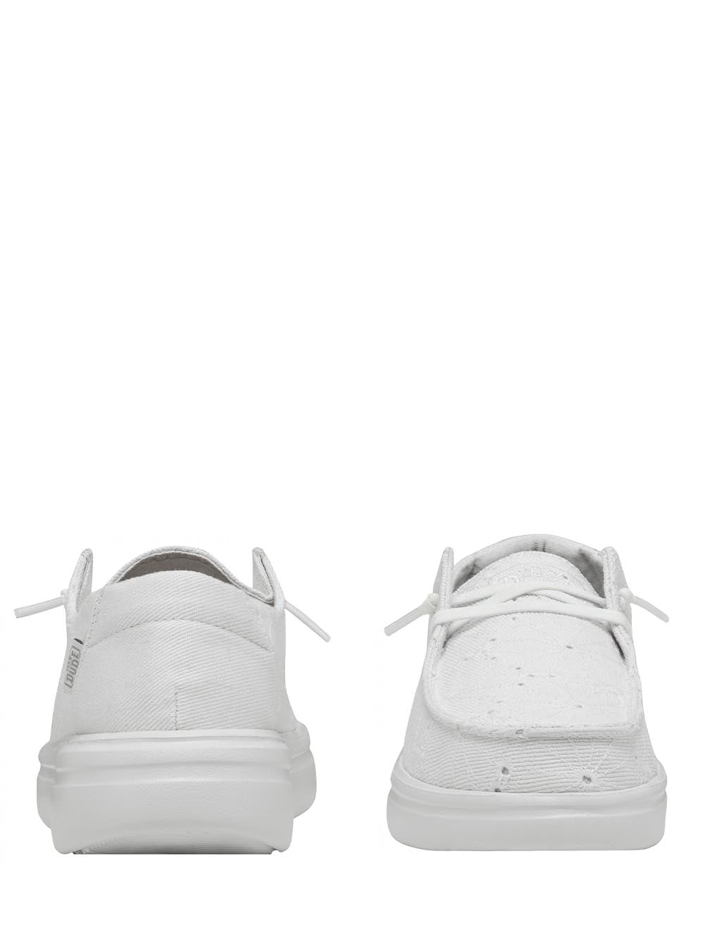 Hey Dude Mocassino Donna Wendy Rise Eyelet W Bianco