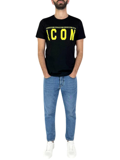 ICON T-shirt Uomo Iu8087t Nero