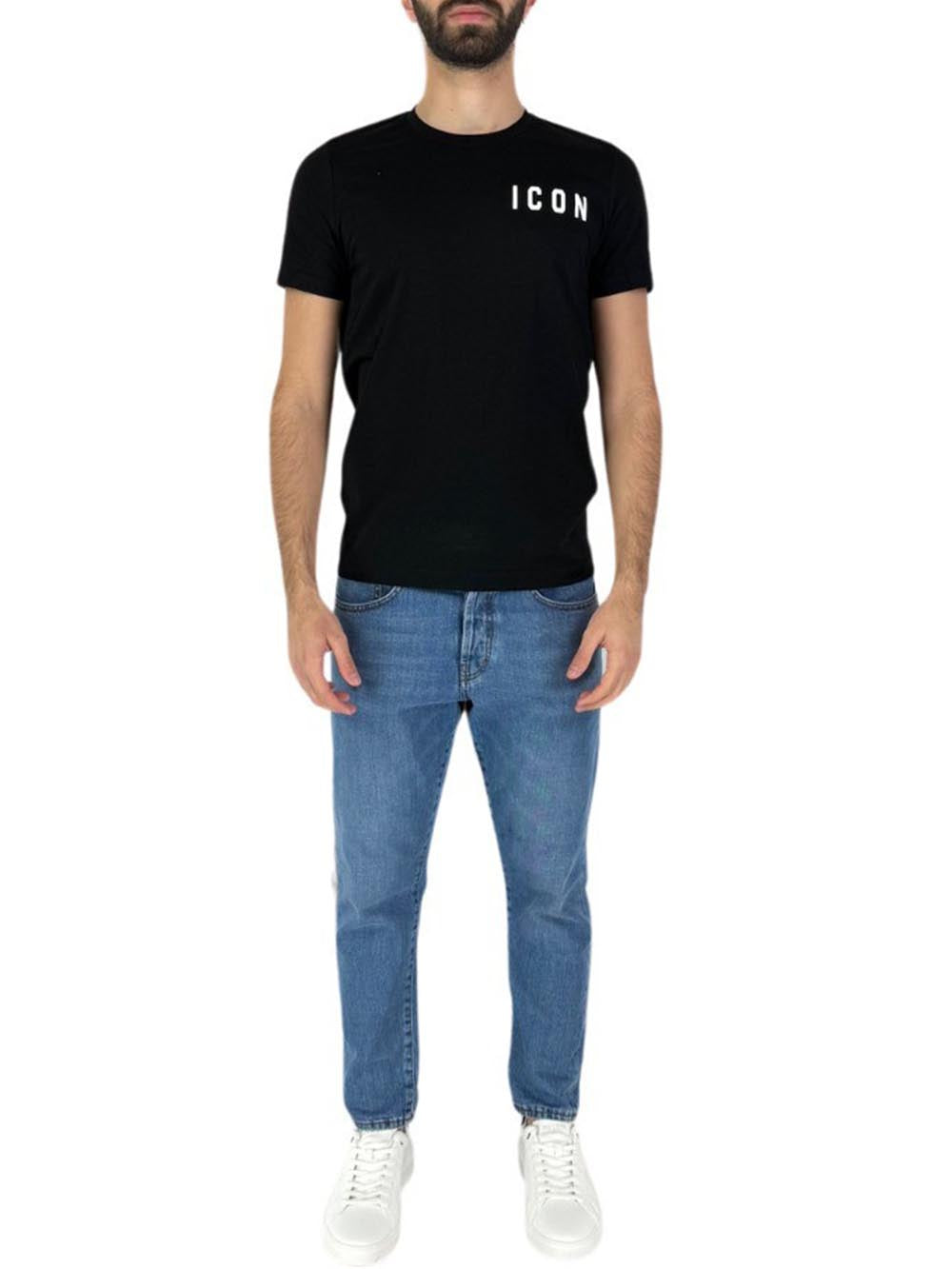 ICON T-shirt Uomo Iu8136t Nero