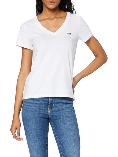 Levi's T-shirt Donna Perfect Vneck 85341 Bianco