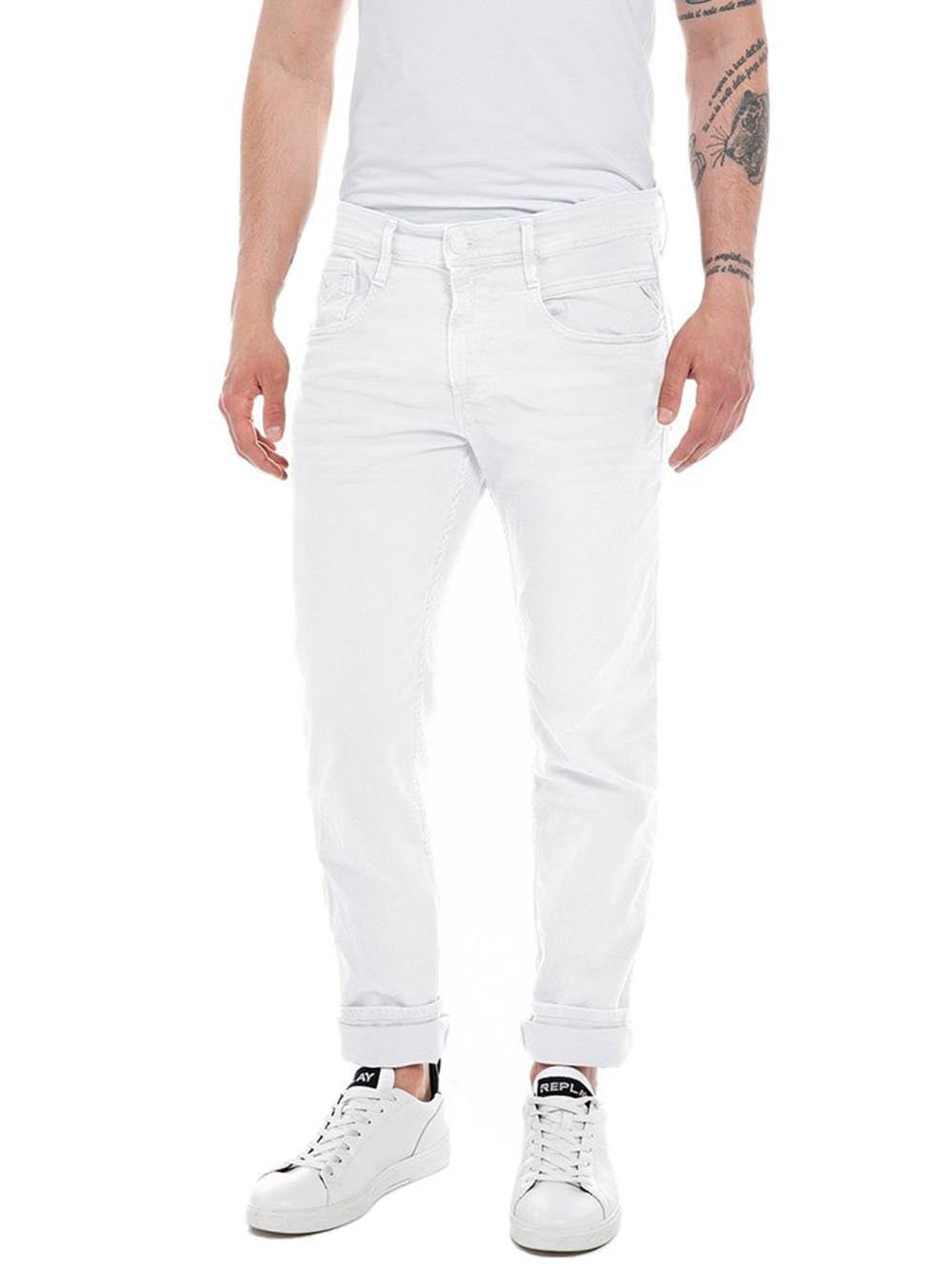 Replay Jeans Uomo M914y .000.8488701 Bianco