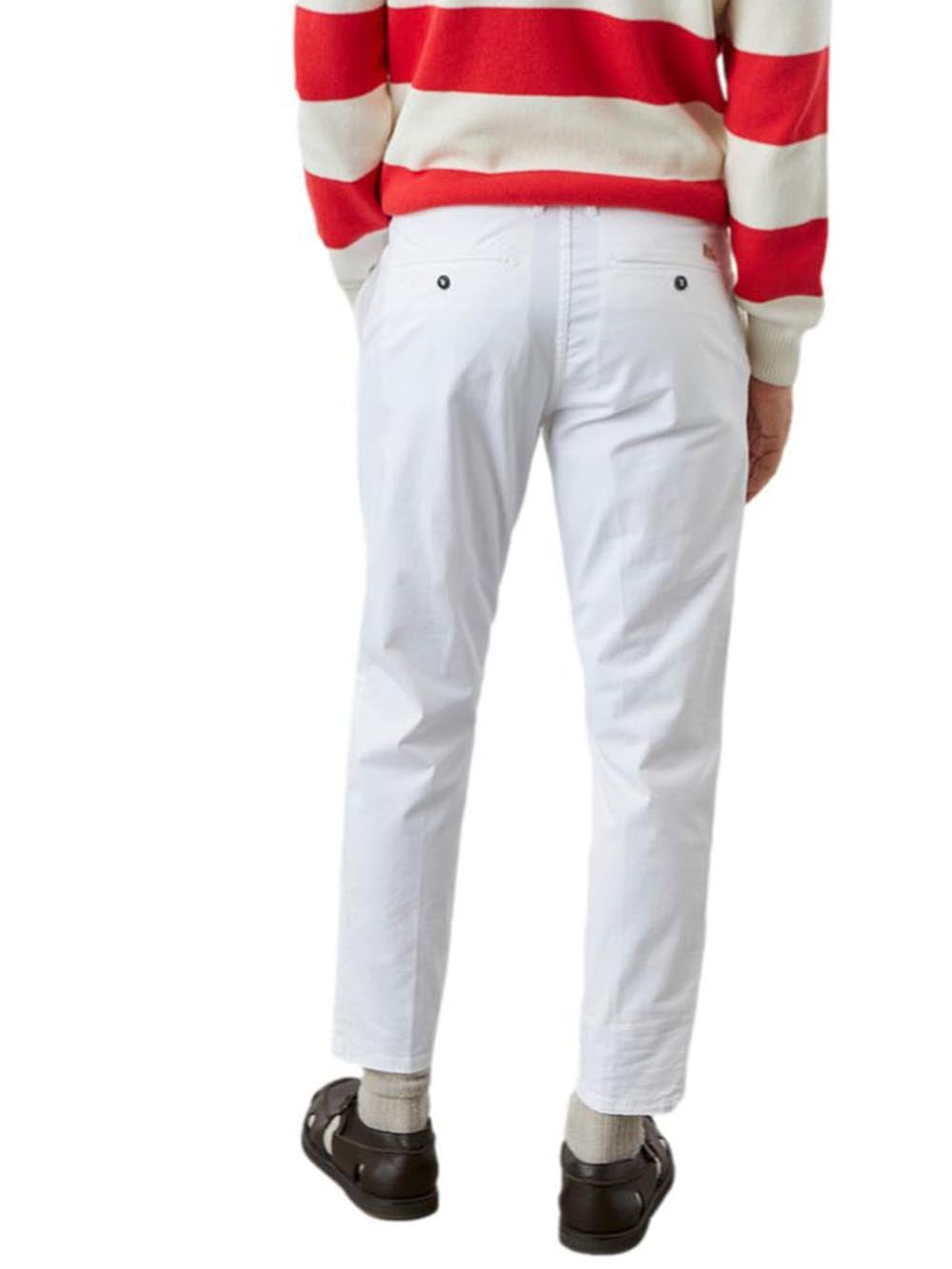 Roy Roger's Pantalone Uomo Chino Smart Man Bianco