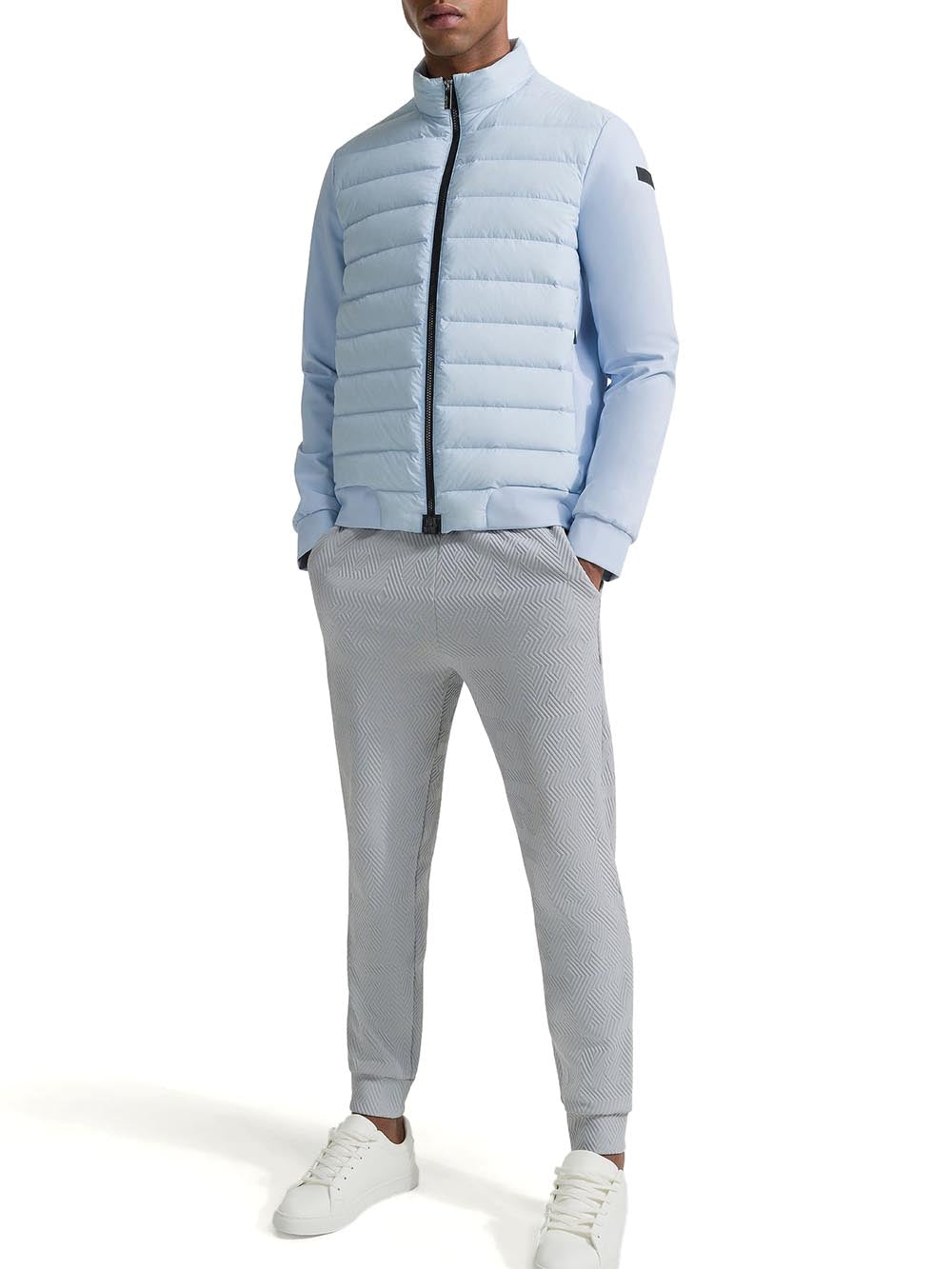 RRD Roberto Ricci Designs Giubbino Uomo Summer Superrduck Hybrid Full Zip Jkt Celeste