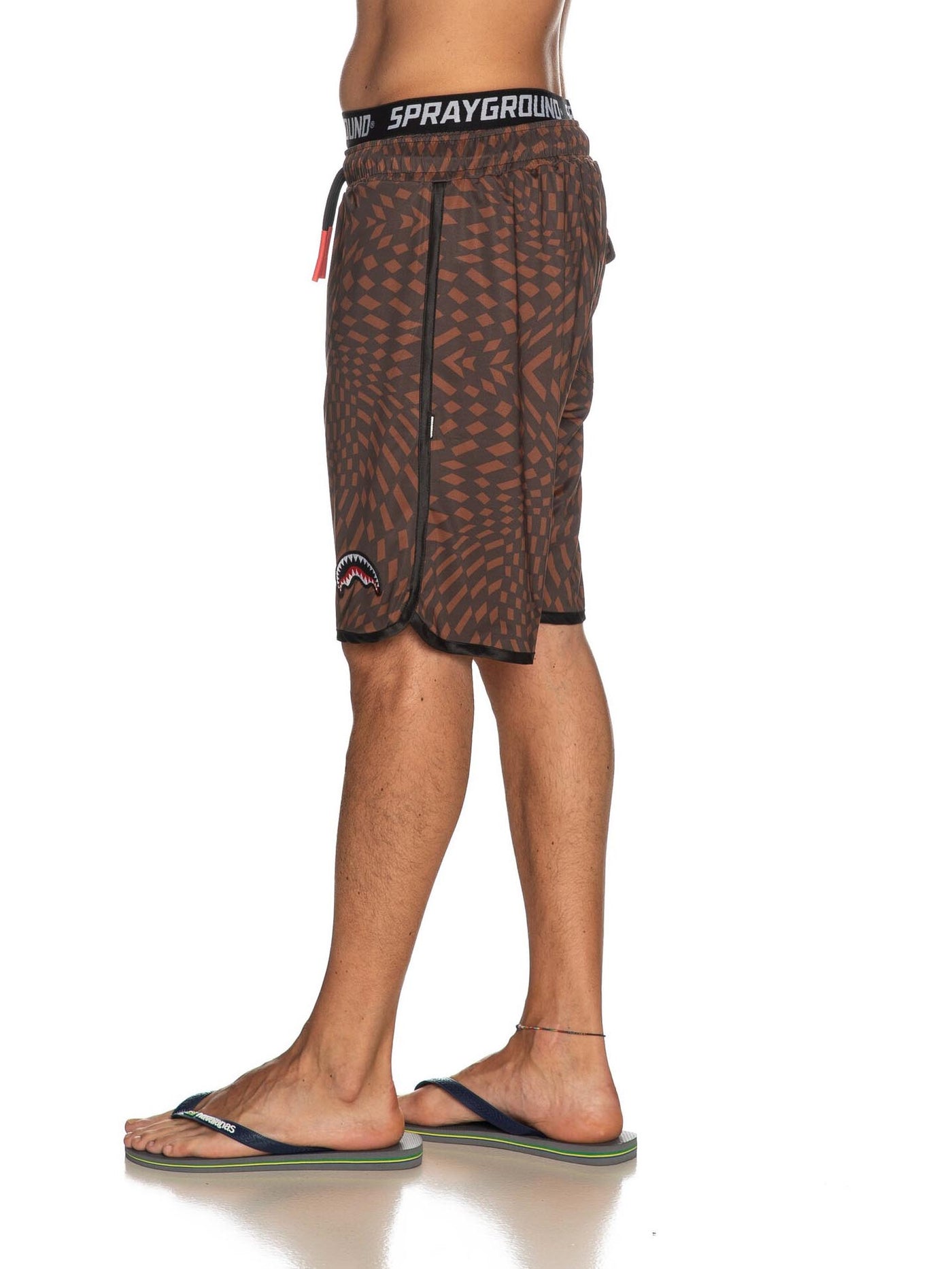 Sprayground Costume Uomo Trippy Swim Sp048 Marrone nero