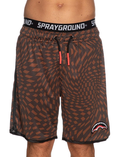 Sprayground Costume Uomo Trippy Swim Sp048 Marrone nero