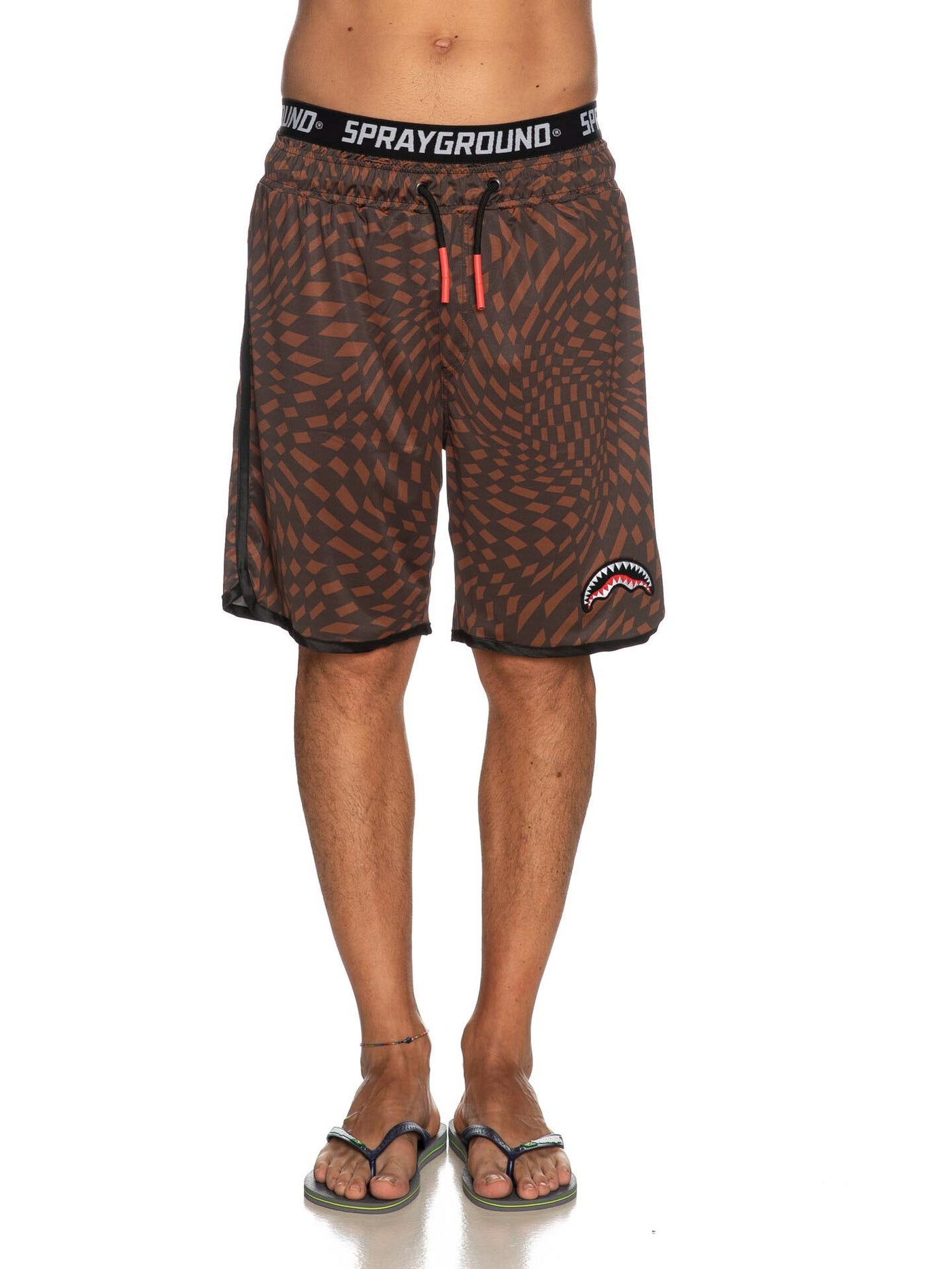 Sprayground Costume Uomo Trippy Swim Sp048 Marrone nero