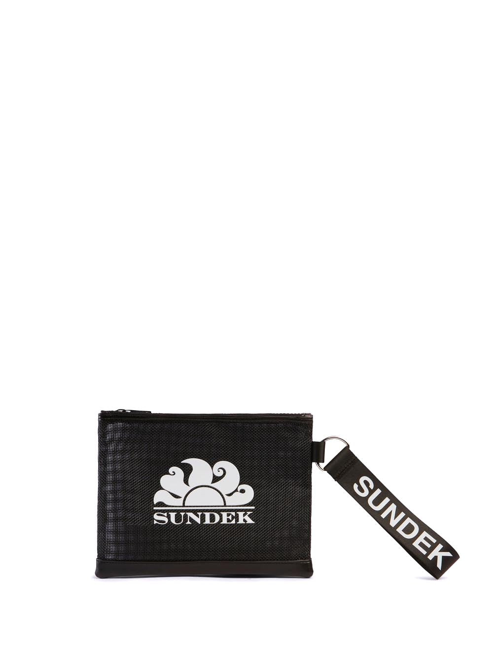 Sundek Pochette Donna Hand Bag With Logo Aw829abp7300 Nero