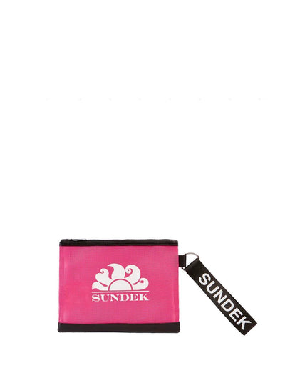 Sundek Pochette Donna Hand Bag With Logo Aw829abp7300 Fucsia