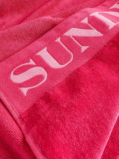 Sundek Telo Mare Unisex Logo Towel Am379atc1000 Fucsia
