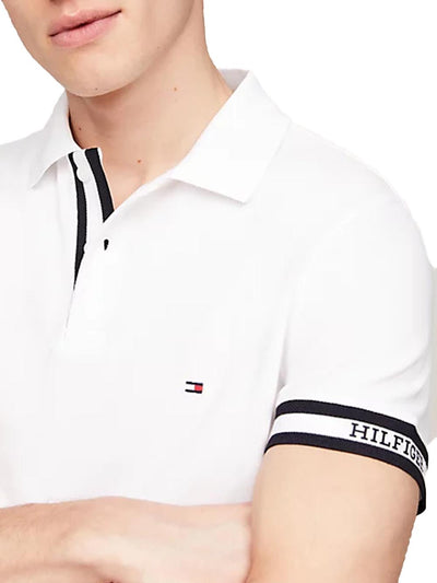 Tommy Hilfiger Polo Uomo Mw0mw34737 Bianco