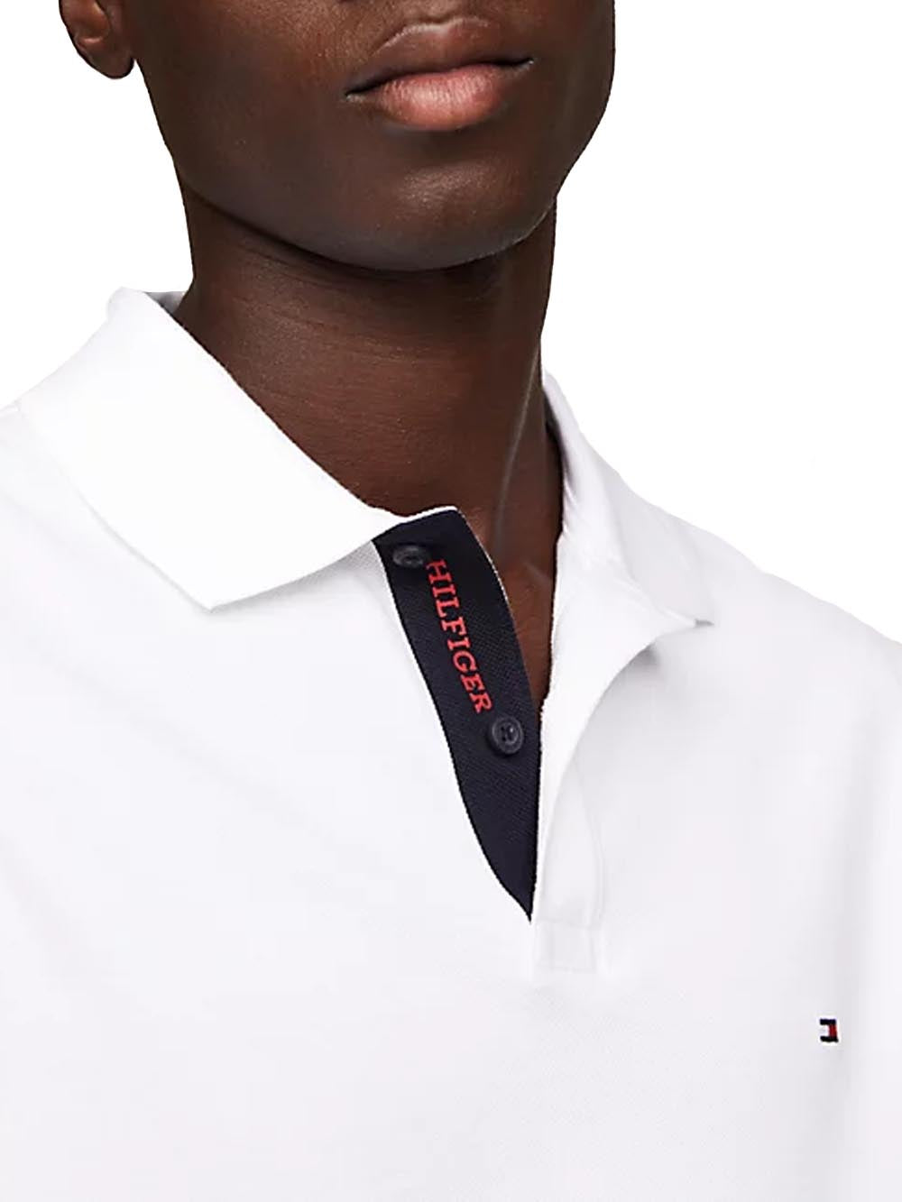 Tommy Hilfiger Polo Uomo Mw0mw34753 Bianco