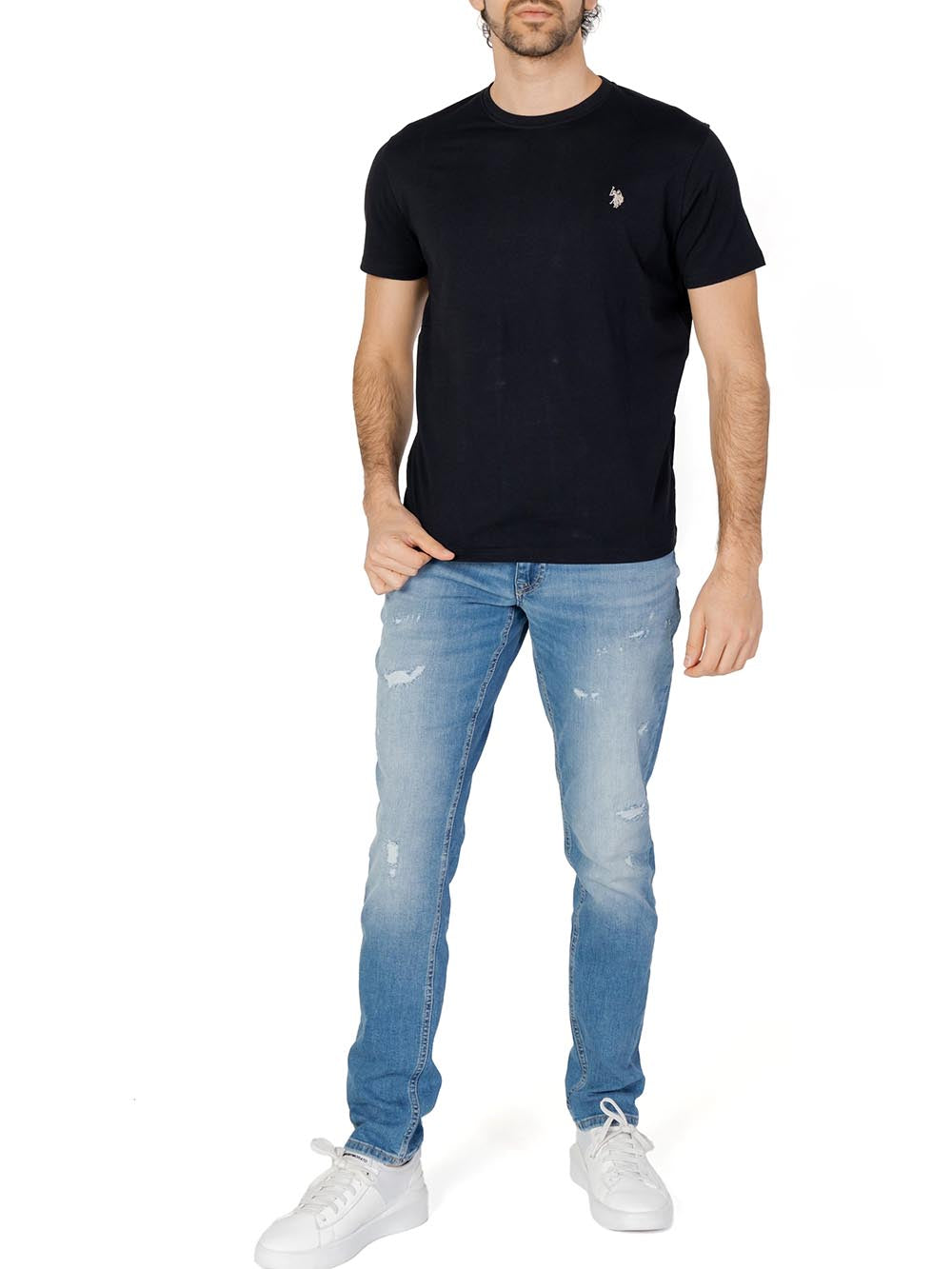 U.S. Polo Assn. T-shirt Uomo Mick 67359 49351 Nero