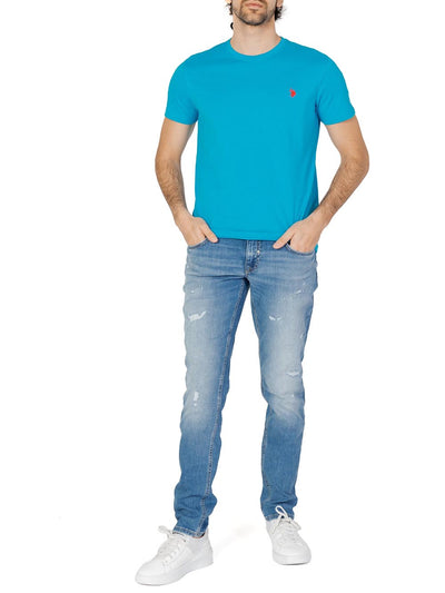 U.S. Polo Assn. T-shirt Uomo Mick 67359 49351 Azzurro