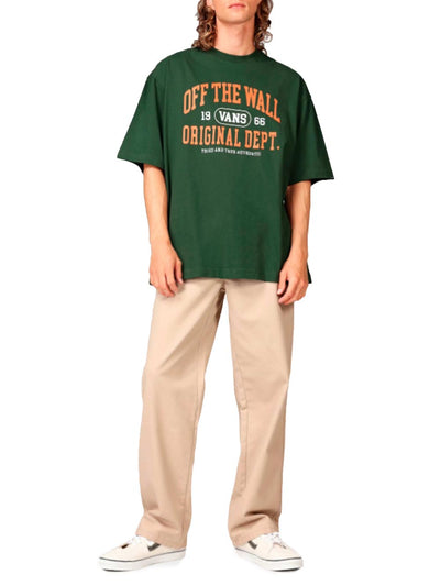 Vans T-shirt Uomo Offthe Wall Athletic Dept Ss Vn0008f6 Verde