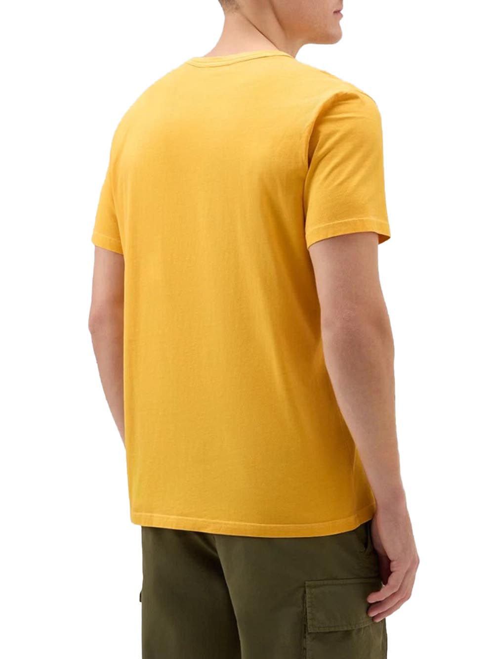 Woolrich T-shirt Uomo Cfwote0126mrut3709 Giallo