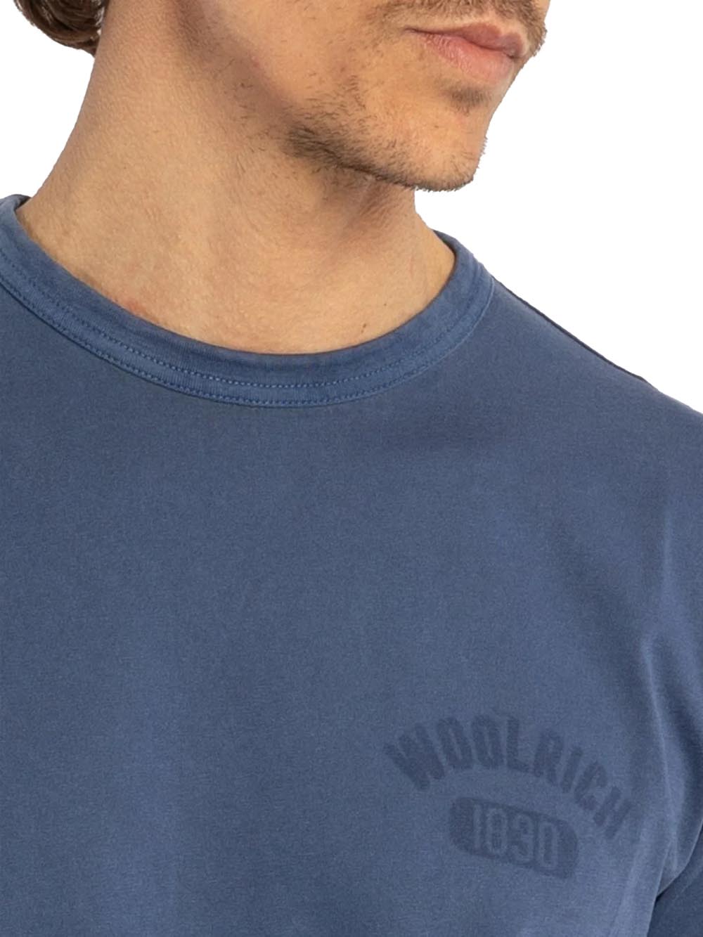 Woolrich T-shirt Uomo Cfwote0126mrut3709 Blu