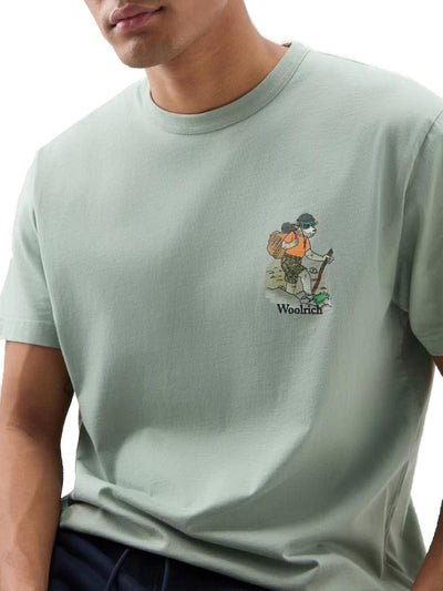 Woolrich T-shirt Uomo Cfwote0128mrut2926 Verde