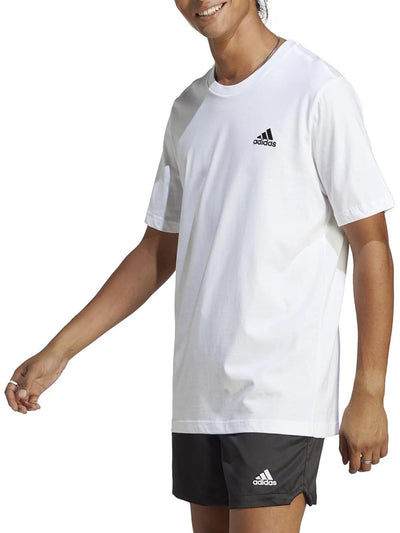 Adidas T-shirt Uomo M Sl Sj Ic9286 Bianco