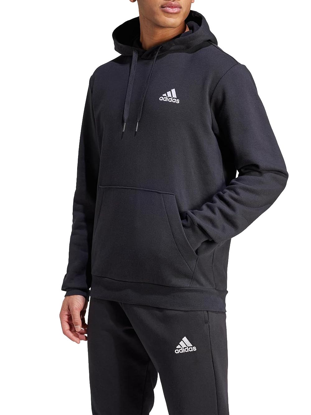 Adidas Felpa Uomo M Feelcozy Gv5294 Nero