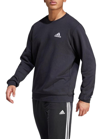 Adidas Felpa Uomo M Feelcozy Gv5295 Nero bianco