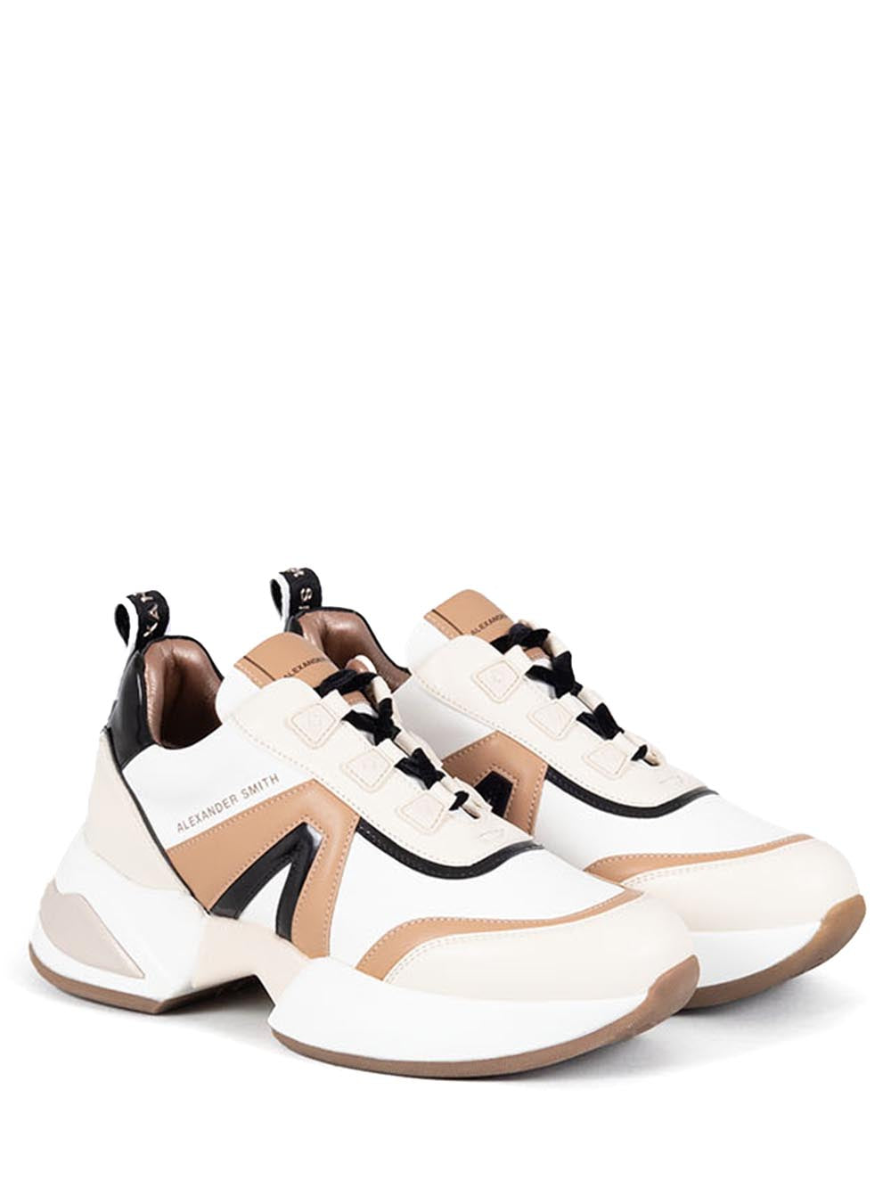 Alexander Smith Sneaker Donna Marble Woman AsbambW-1216 Bianco/Cammello