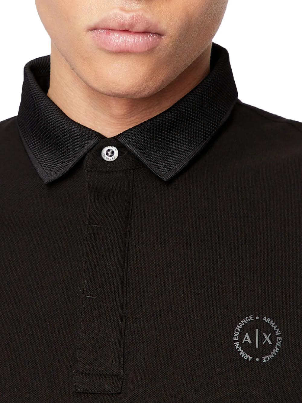 Armani Exchange Polo Uomo 8nzf79 Zj81z Nero