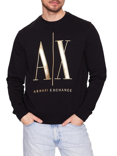 Armani Exchange Felpa Uomo 8nzmpq Zj1zz Nero oro