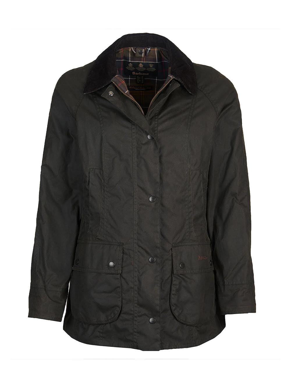 Barbour Giubbino Donna Lwx0668 Classic Beadnell Wax Jacket Verde oliva