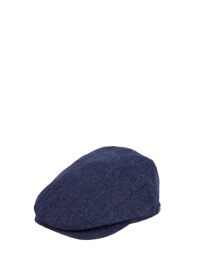 Barbour Cappello Uomo Mha0483 Barlow Flat Cap Blu