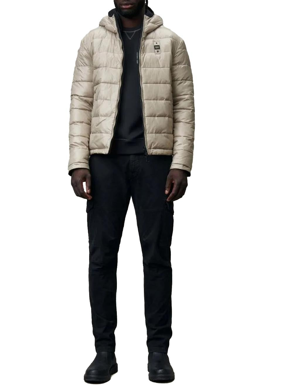 Blauer Giubbino Uomo 24wbluc06054 005480 Ballard Nero/beige