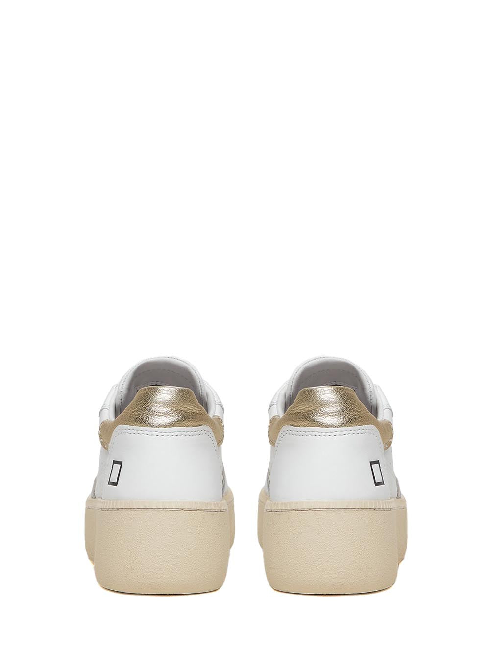 D.A.T.E. Sneakers Donna Step Calf Bianco oro