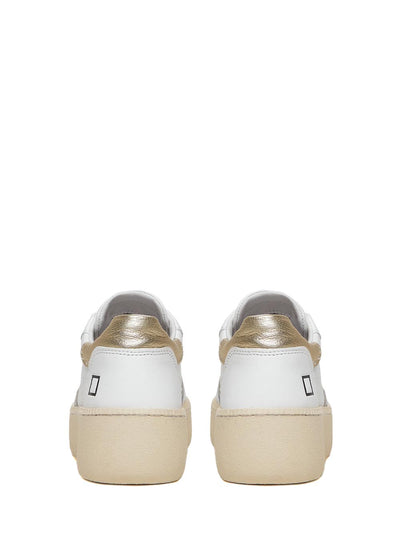 D.A.T.E. Sneakers Donna Step Calf Bianco oro