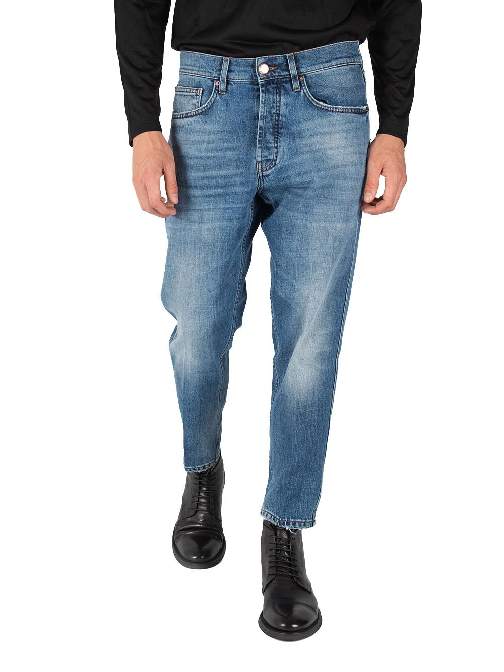 DON THE FULLER Jeans Uomo Yaren Dtfut M2f4017a Medio