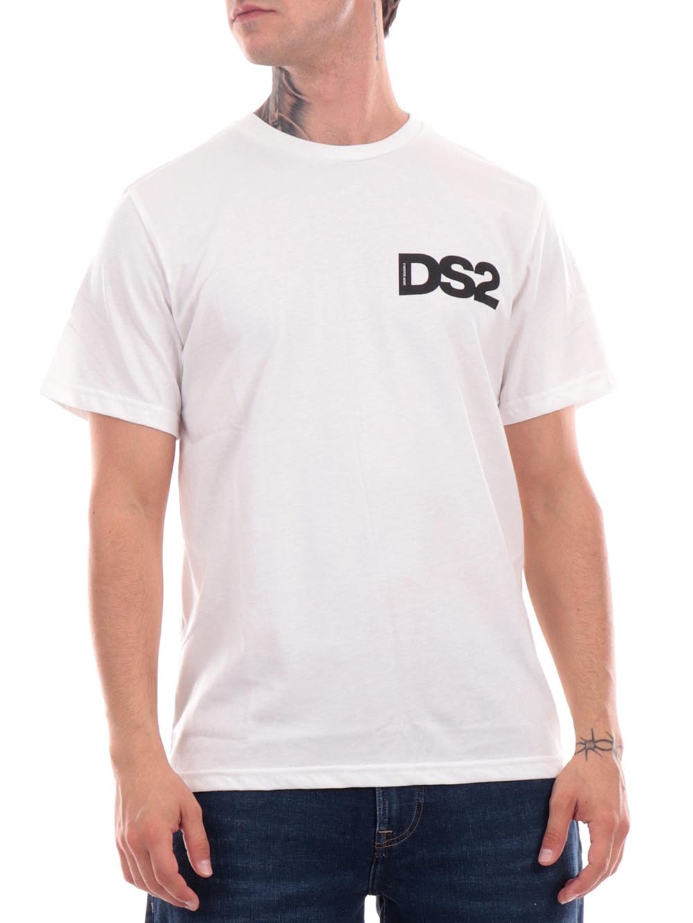 Ds2 T-shirt Uomo Fw24217 Bianco