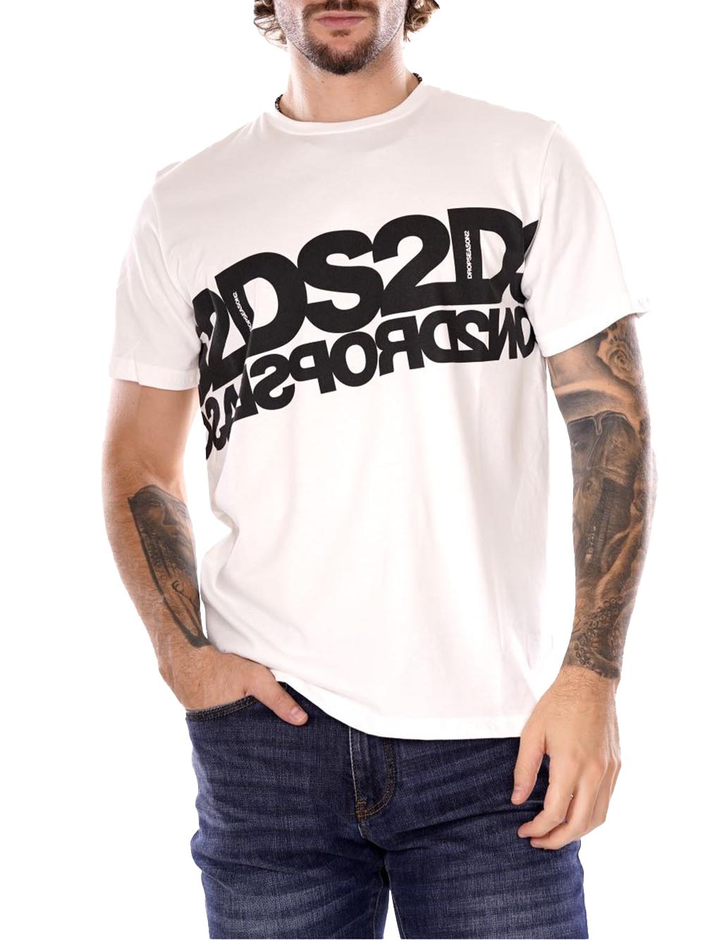 Ds2 T-shirt Uomo Fw24223 Bianco