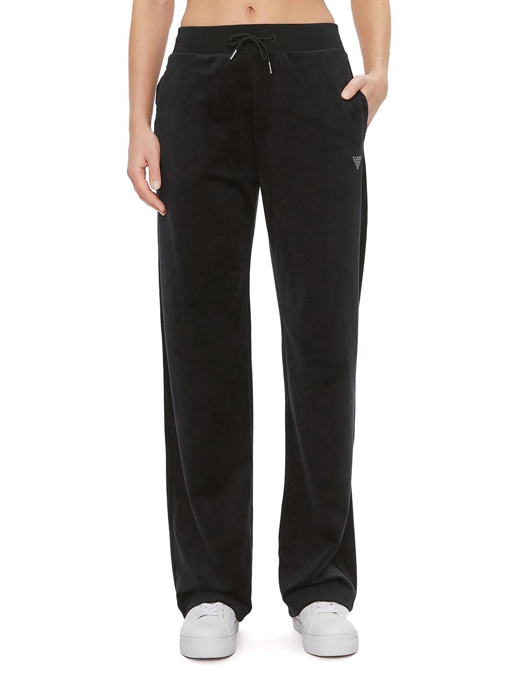 Guess Pantalone Donna V3bb26 Kbxi2 Couture Straight Nero