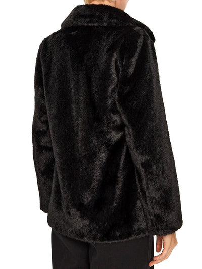 Guess Giubbino Donna W4bl04 Wgho0 Ilomena Faux Fur Nero