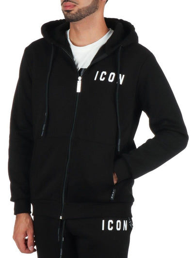 ICON Felpa Uomo Iu9015fz Nero