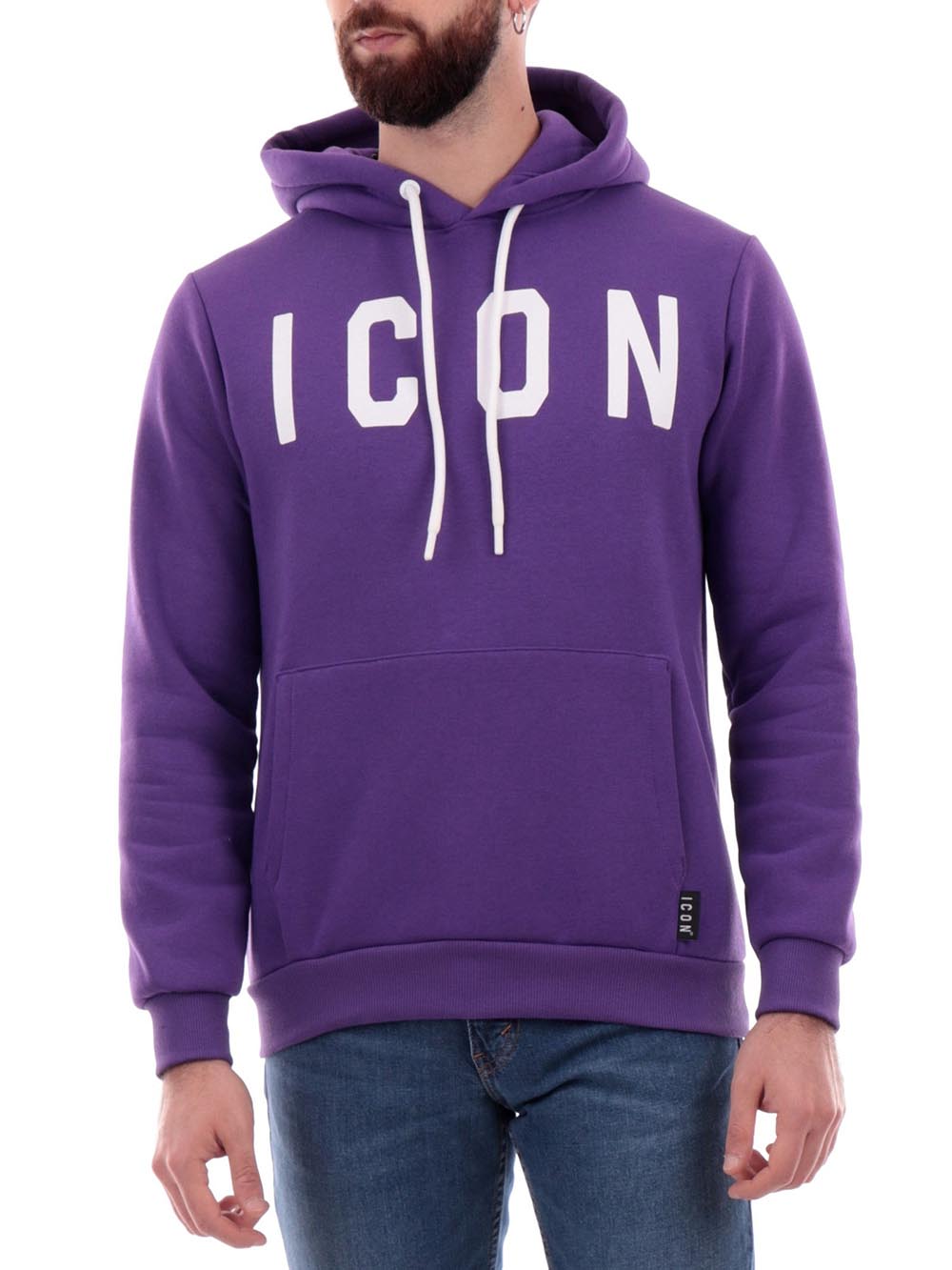 ICON Felpa Uomo Iu9016fc Viola